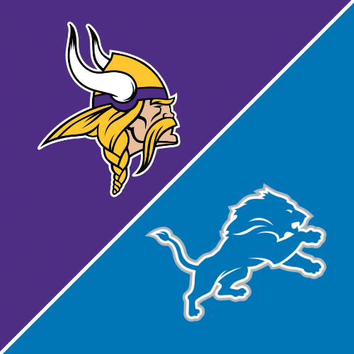 Minnesota Vikings logo and Detriot Lions logo